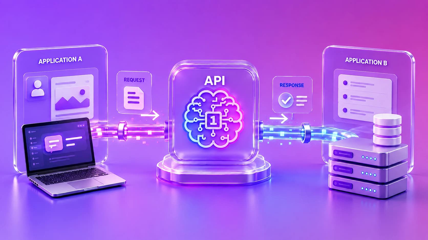 1minai API request/response diagram