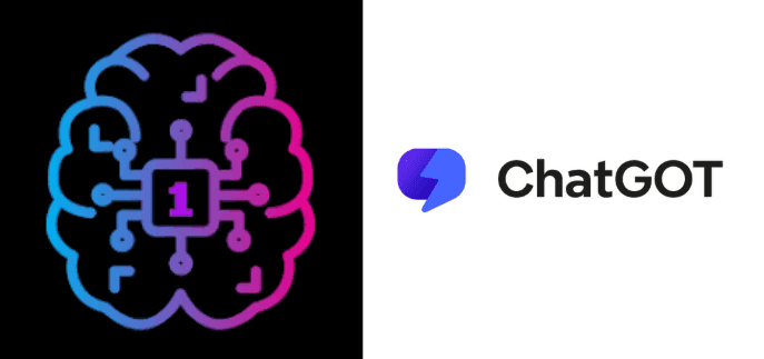 Gradient brain with circuit and number 1 next to the ChatGOT logo and text.