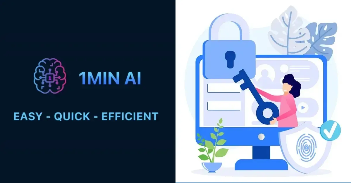 1MIN AI platform ensuring easy, quick, efficient digital security and access management.