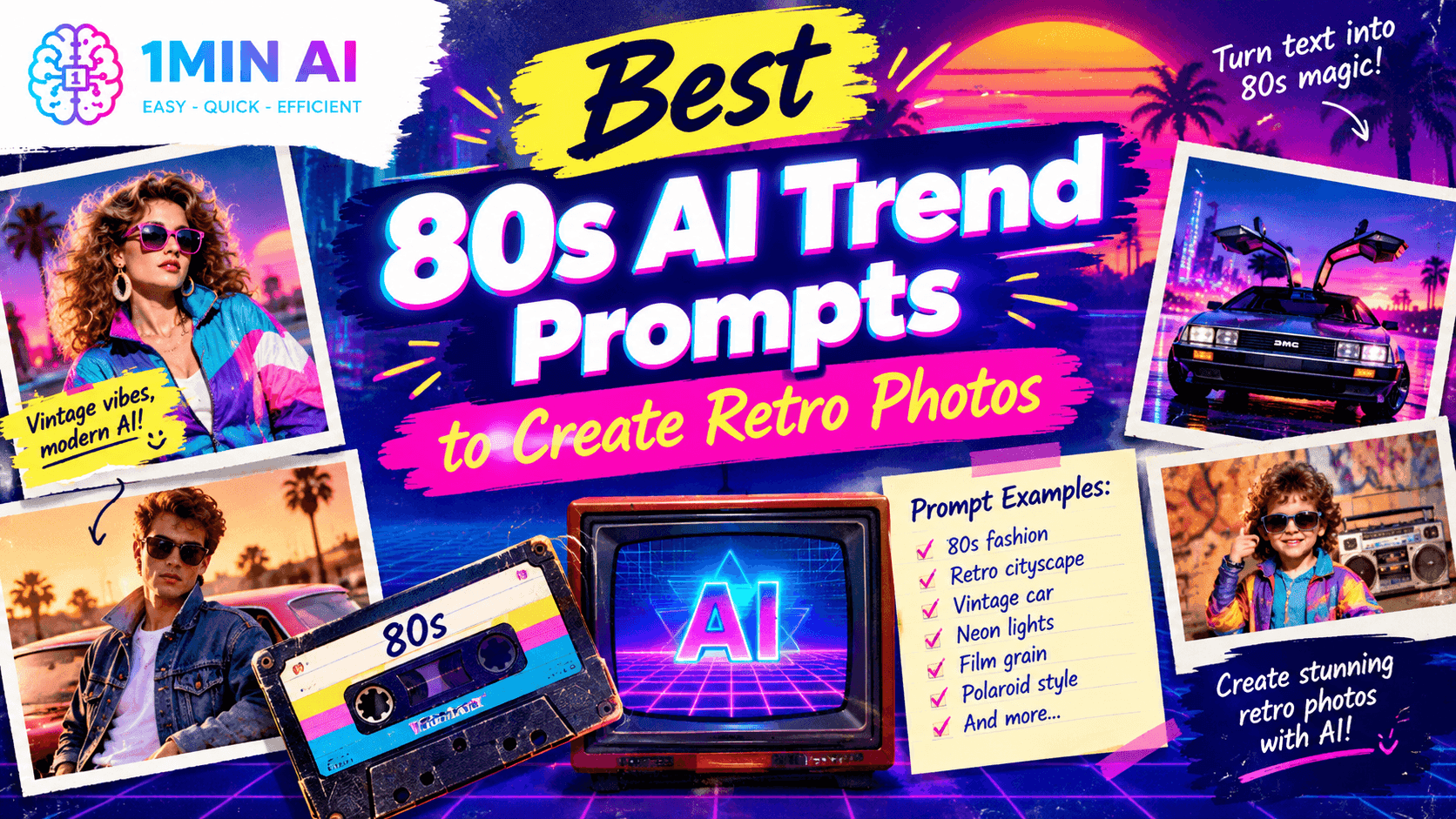 80s AI trend prompts
