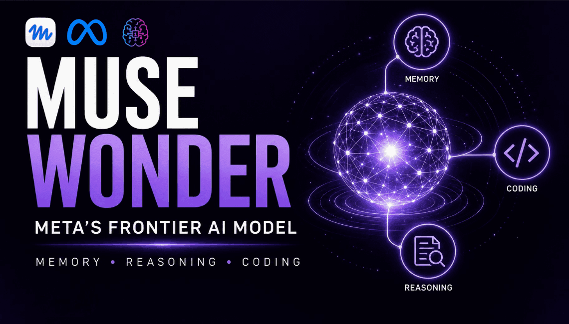 Meta's new AI model, Muse Wonder, focuses on memory, reasoning, and coding.